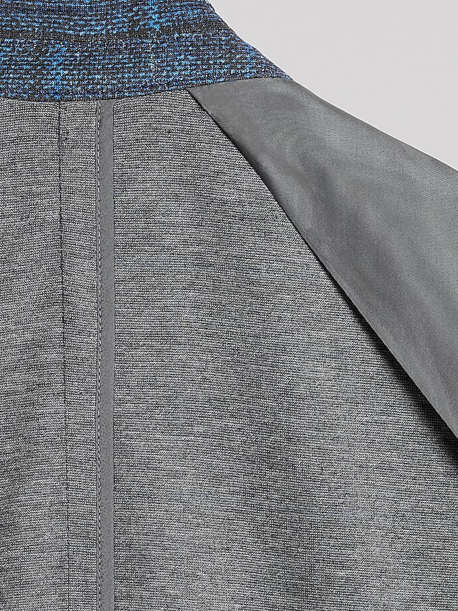 Joseph Abboud Modern Fit Windowpane Knit Sport Coat