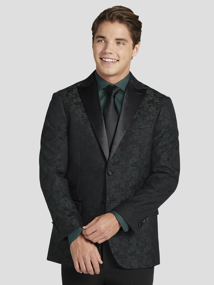 Egara Slim Fit Jacquard Dinner Jacket Dinner Jackets Men's