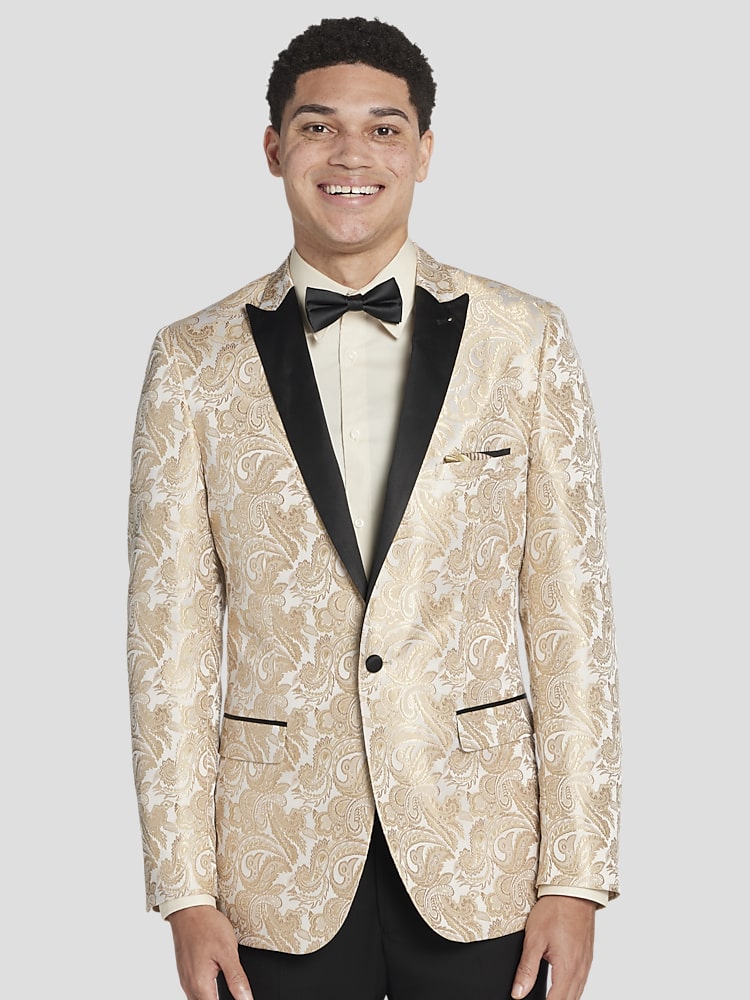 White dinner jacket men's wearhouse hot sale