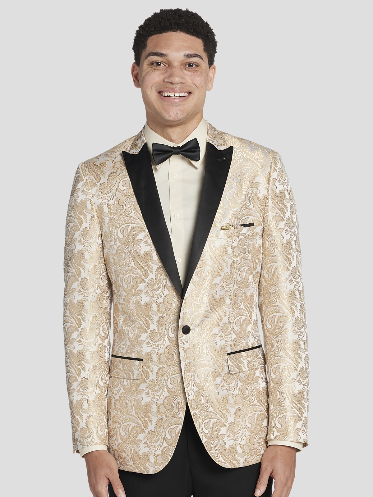 Mens gold dinner jacket sale