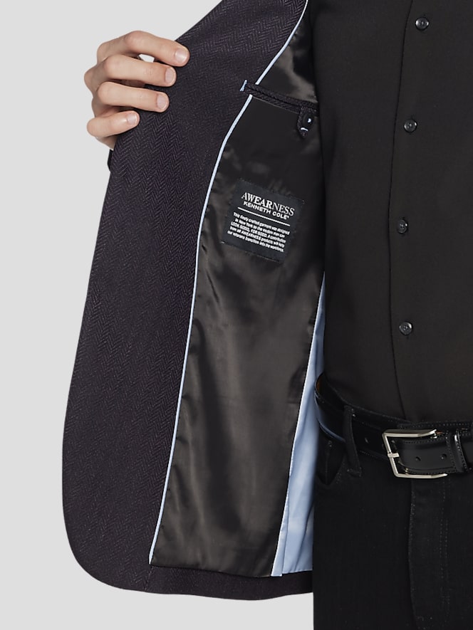 Awearness Kenneth Cole CHILLFLEX Herringbone Modern Fit Sport Coat
