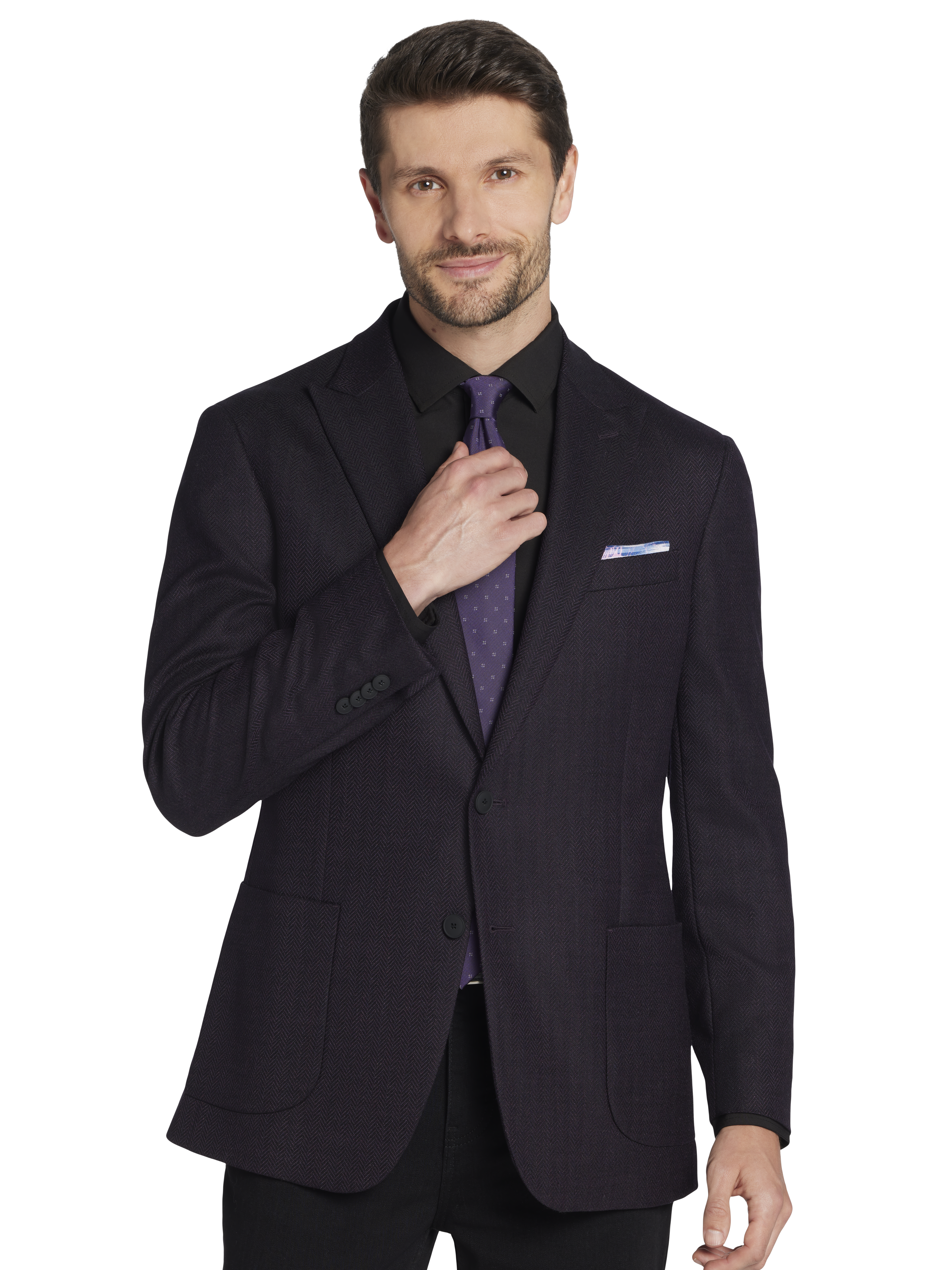 CHILLFLEX Herringbone Modern Fit Sport Coat
