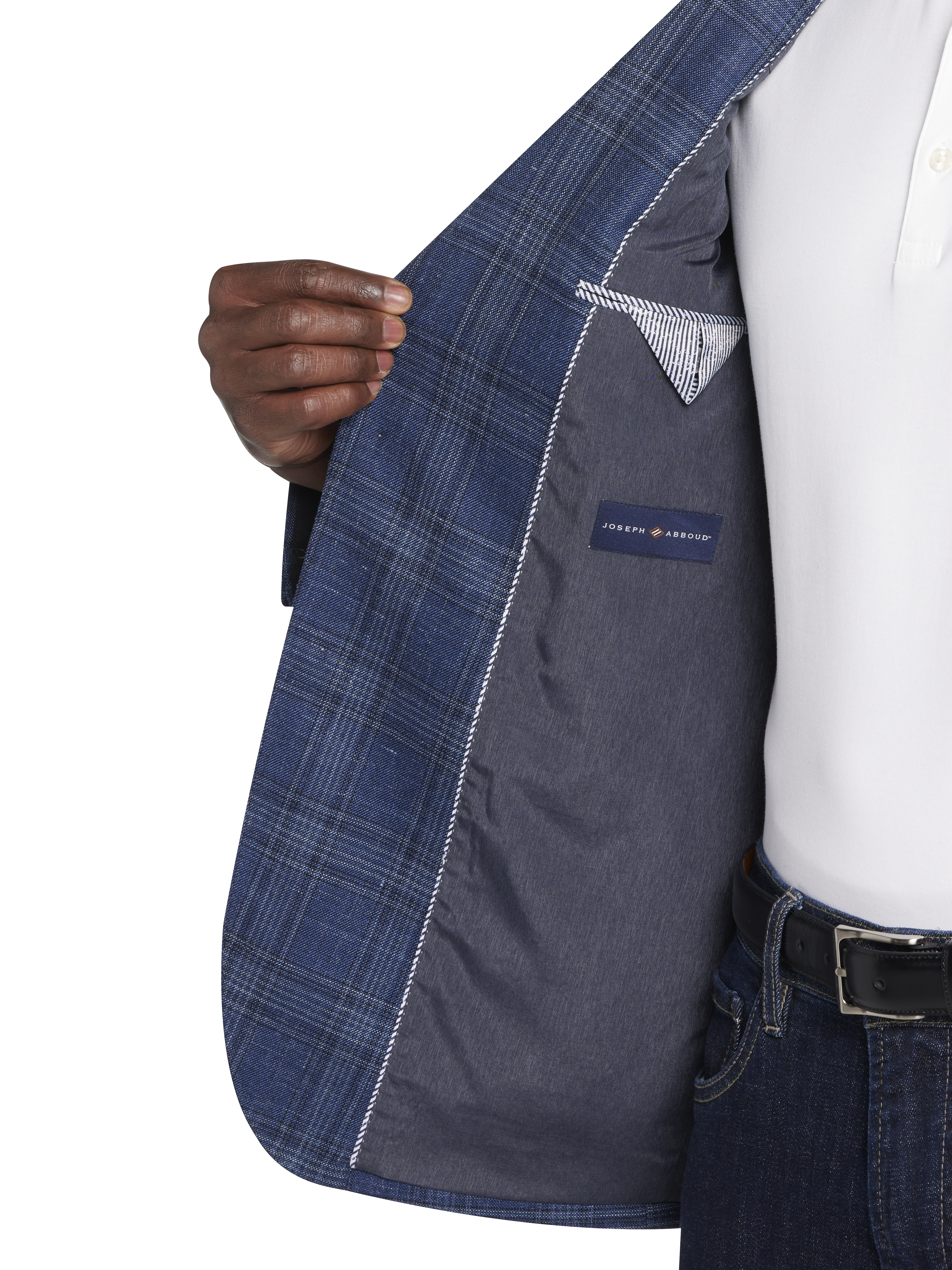 Modern Fit Wool Blend Plaid Sport Coat