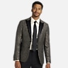 Egara Slim Fit Floral Satin Dinner Jacket