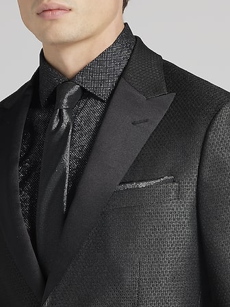 Slim Fit Satin Trim Dinner Jacket