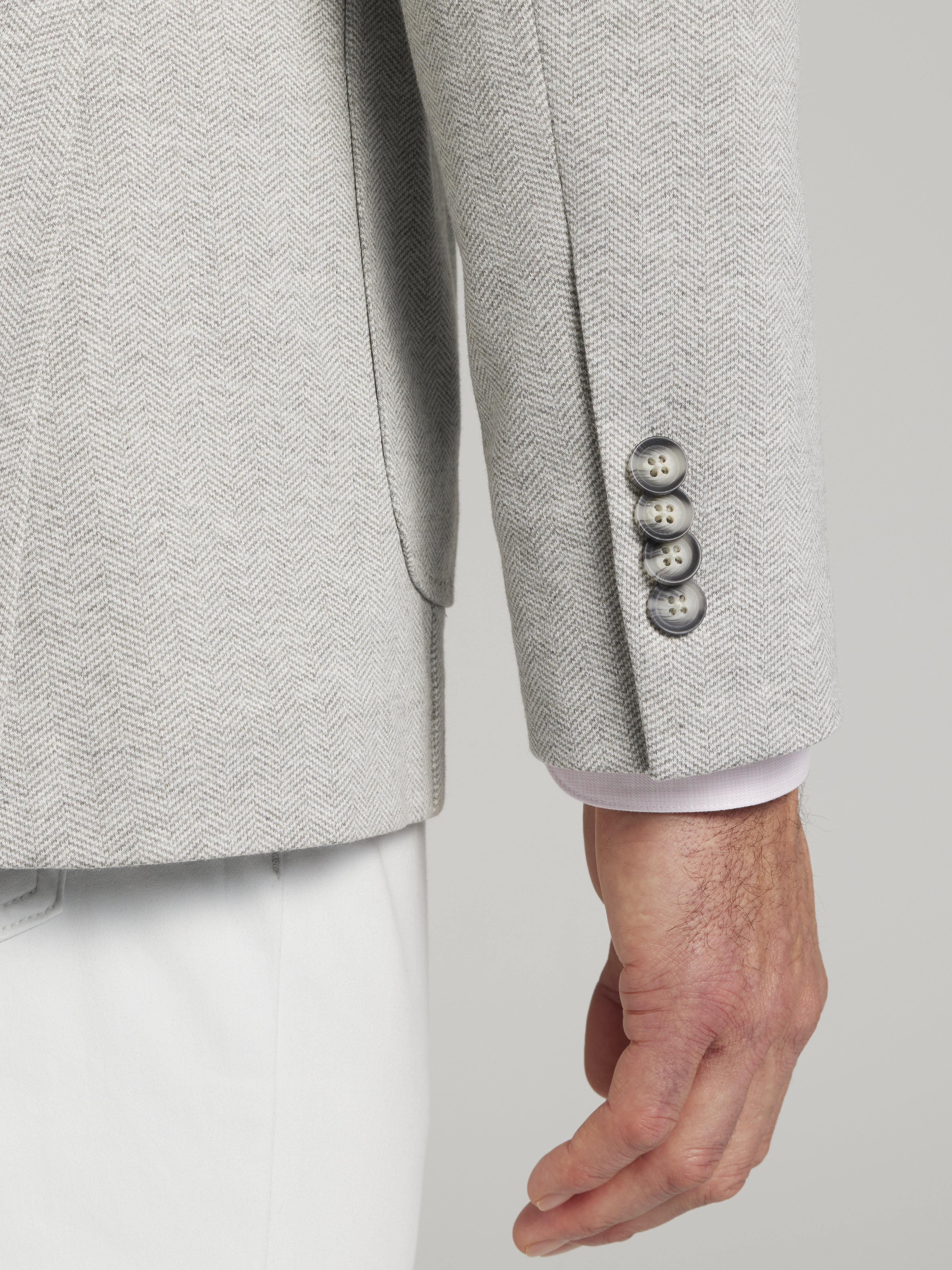 Modern Fit Herringbone Knit Sport Coat