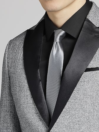 Slim Fit Satin Trim Dinner Jacket
