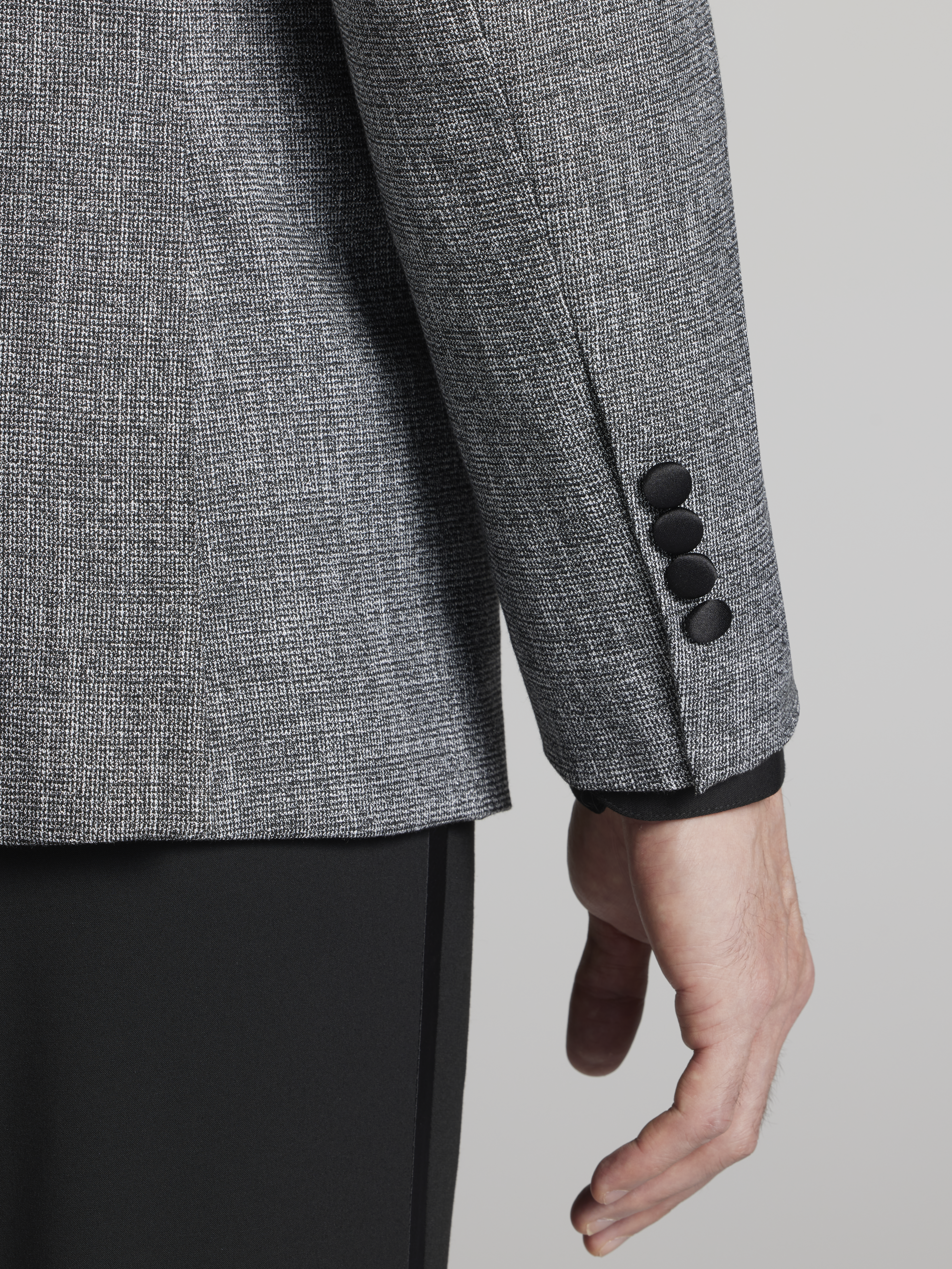 Slim Fit Satin Trim Dinner Jacket