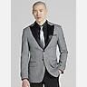 Egara Slim Fit Satin Trim Dinner Jacket
