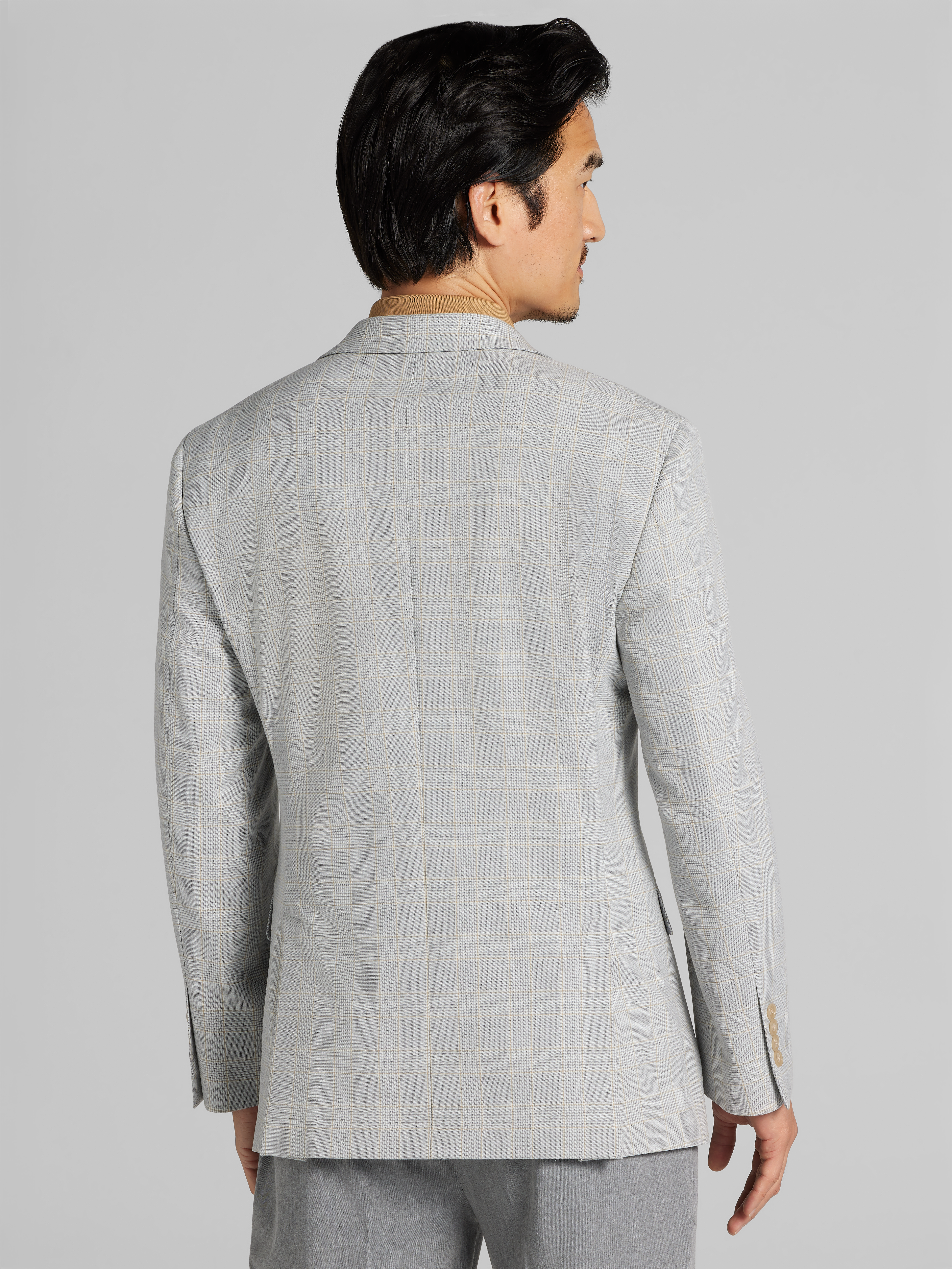 Modern Fit Plaid Sport Coat