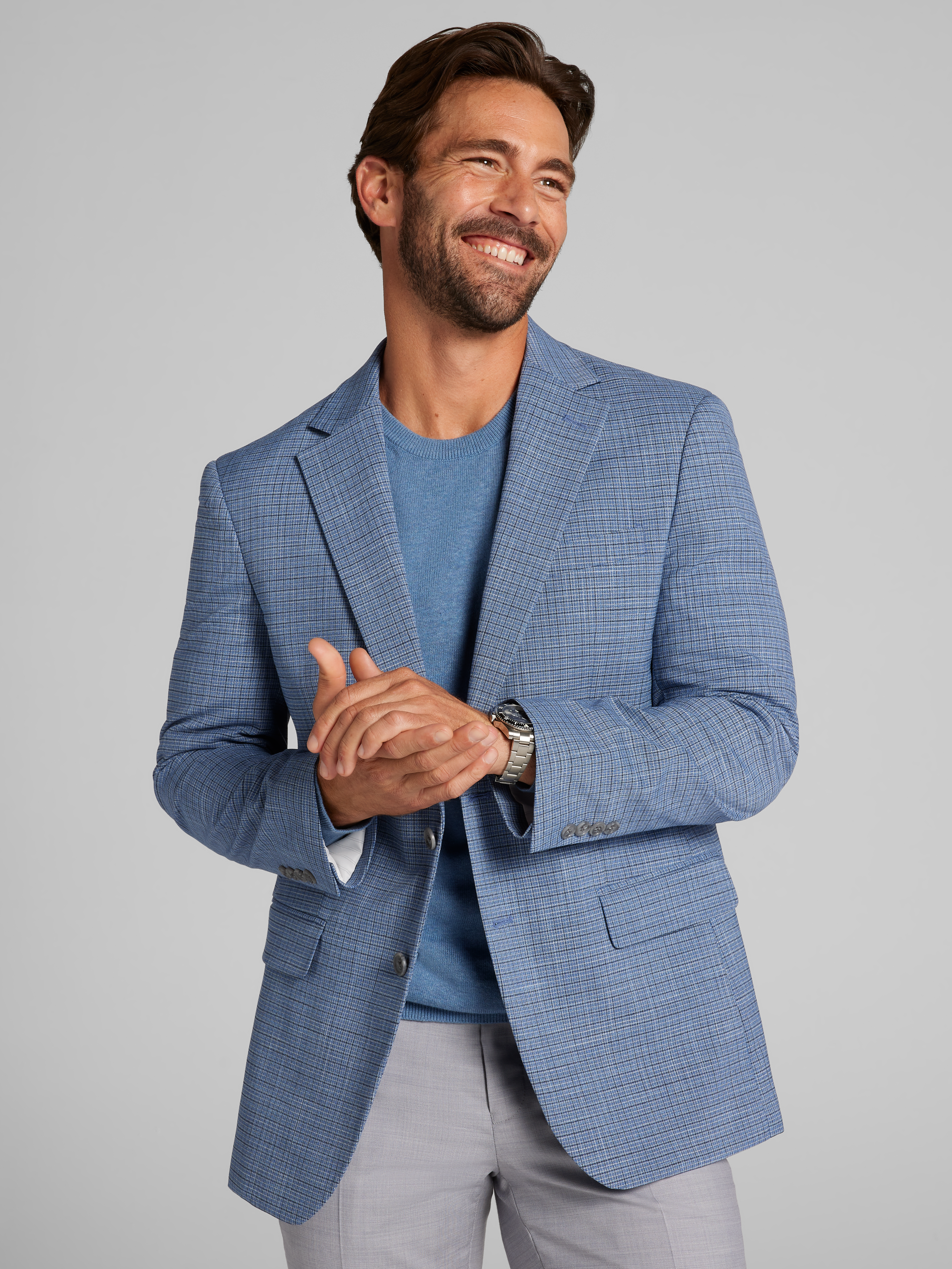 Modern Fit Check Sport Coat