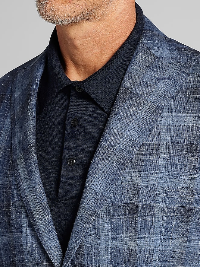 Joseph Abboud Modern Fit Plaid Sport Coat