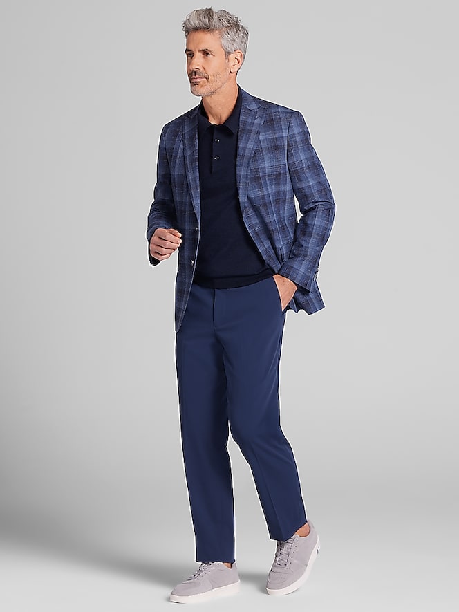 Joseph Abboud Modern Fit Plaid Sport Coat