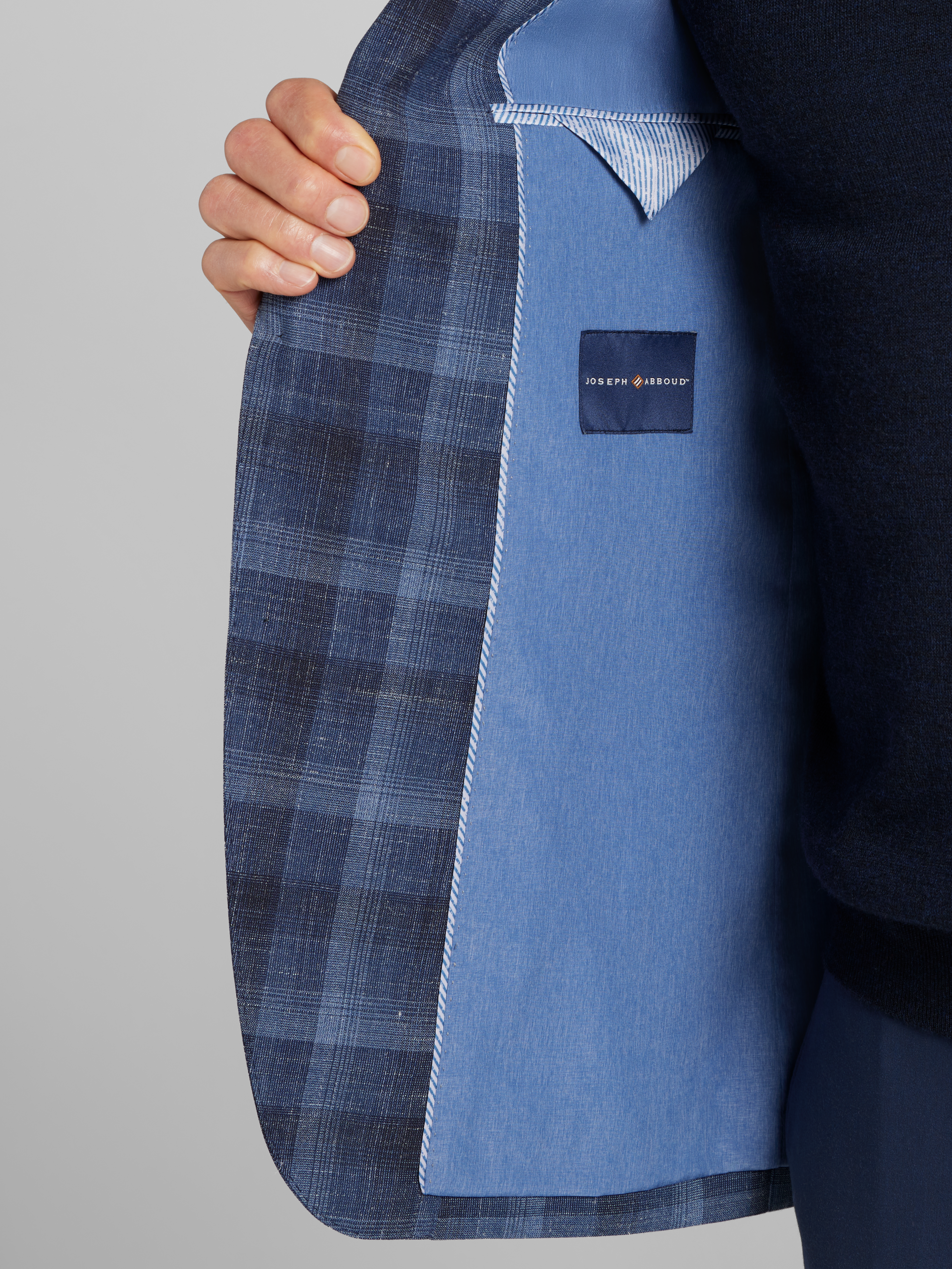 Modern Fit Plaid Sport Coat