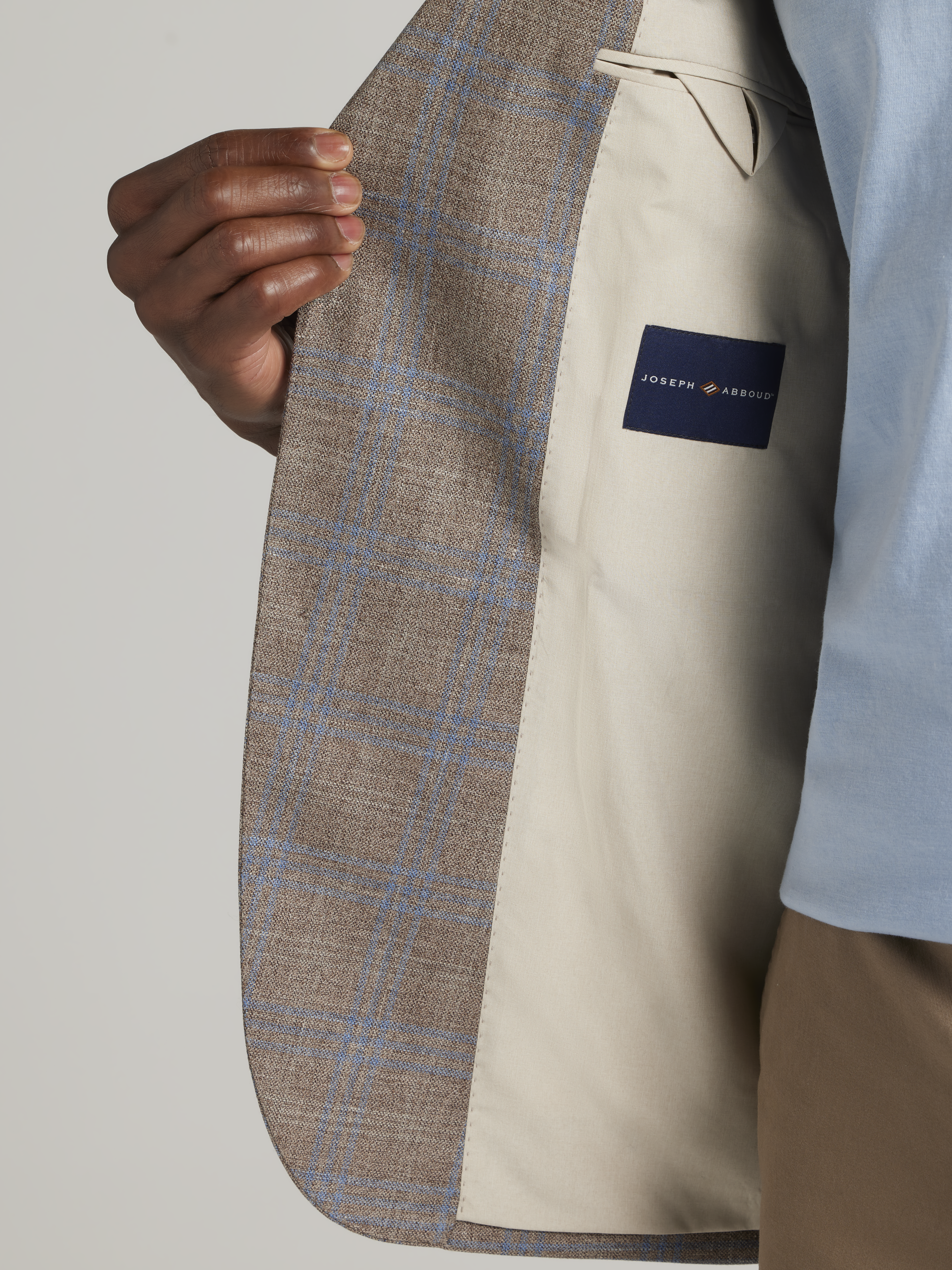 Modern Fit Wool Blend Plaid Sport Coat