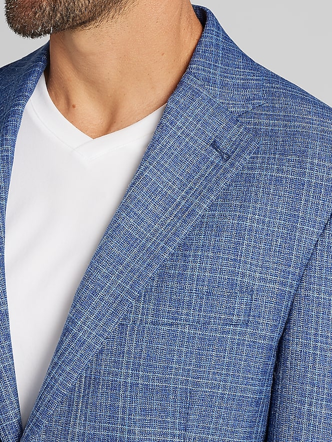 Joseph Abboud Classic Fit Wool Blend Windowpane Sport Coat
