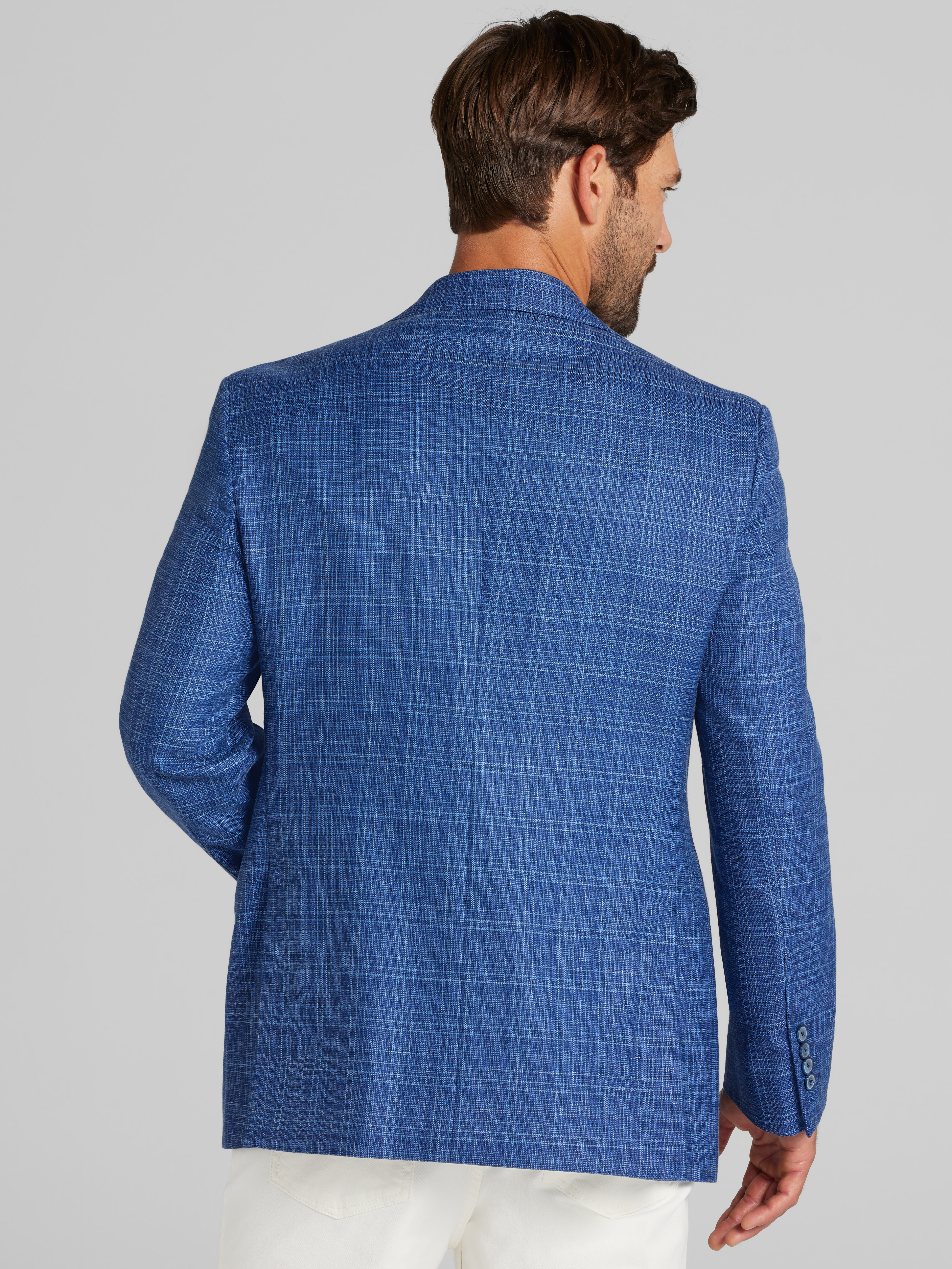 Classic Fit Wool Blend Windowpane Sport Coat