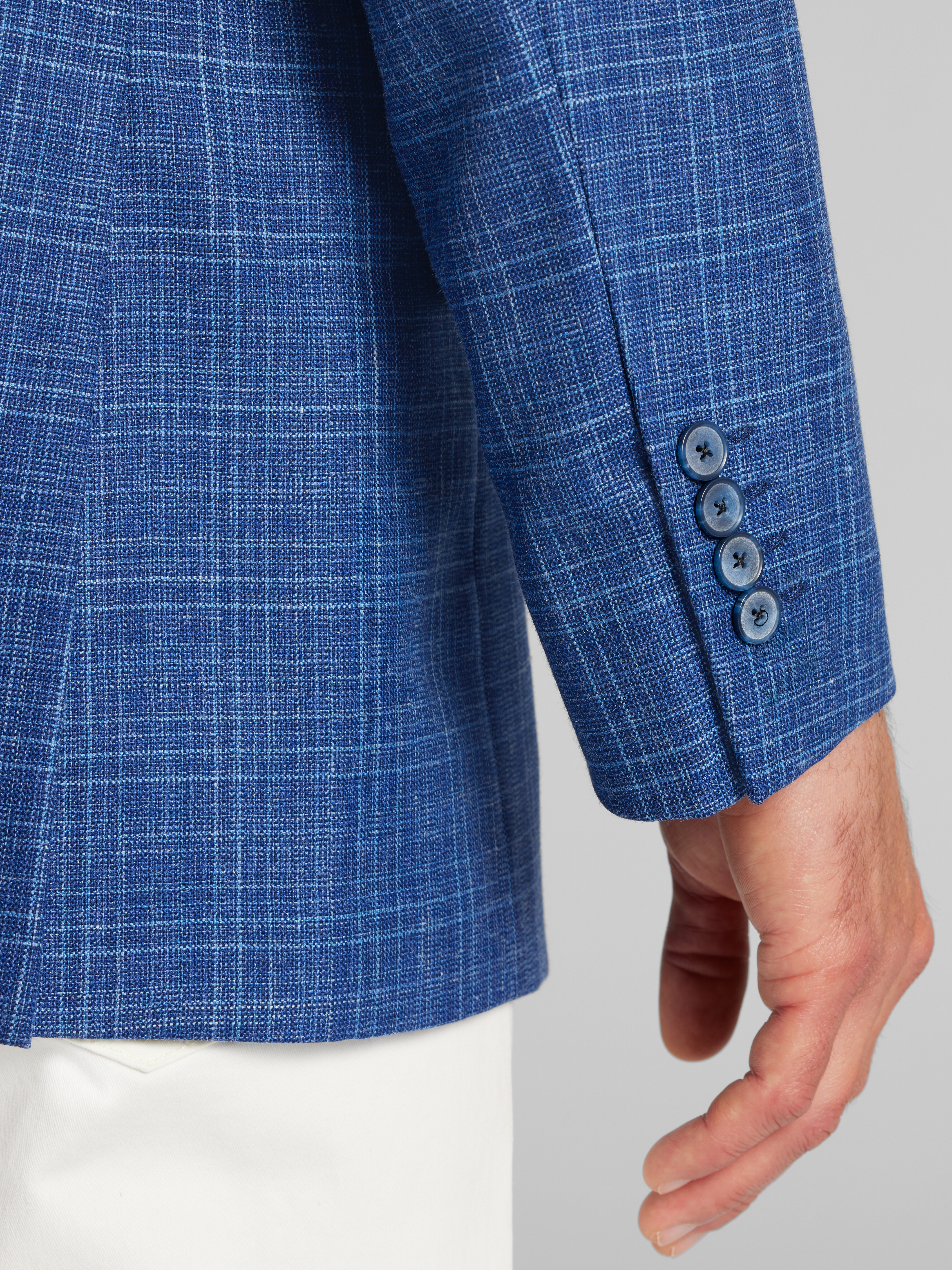 Classic Fit Wool Blend Windowpane Sport Coat