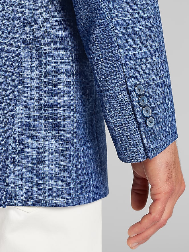 Joseph Abboud Classic Fit Wool Blend Windowpane Sport Coat