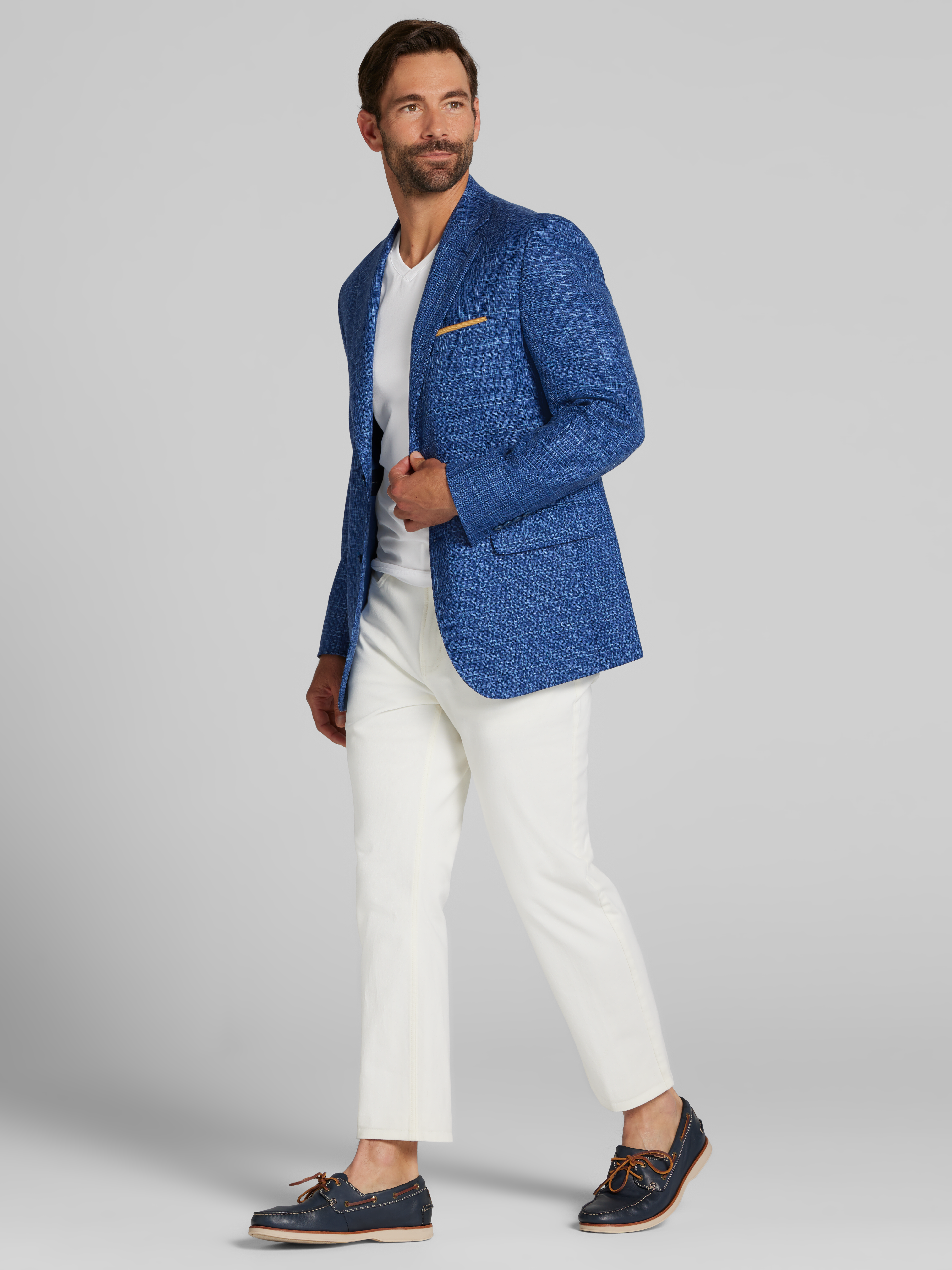 Classic Fit Wool Blend Windowpane Sport Coat