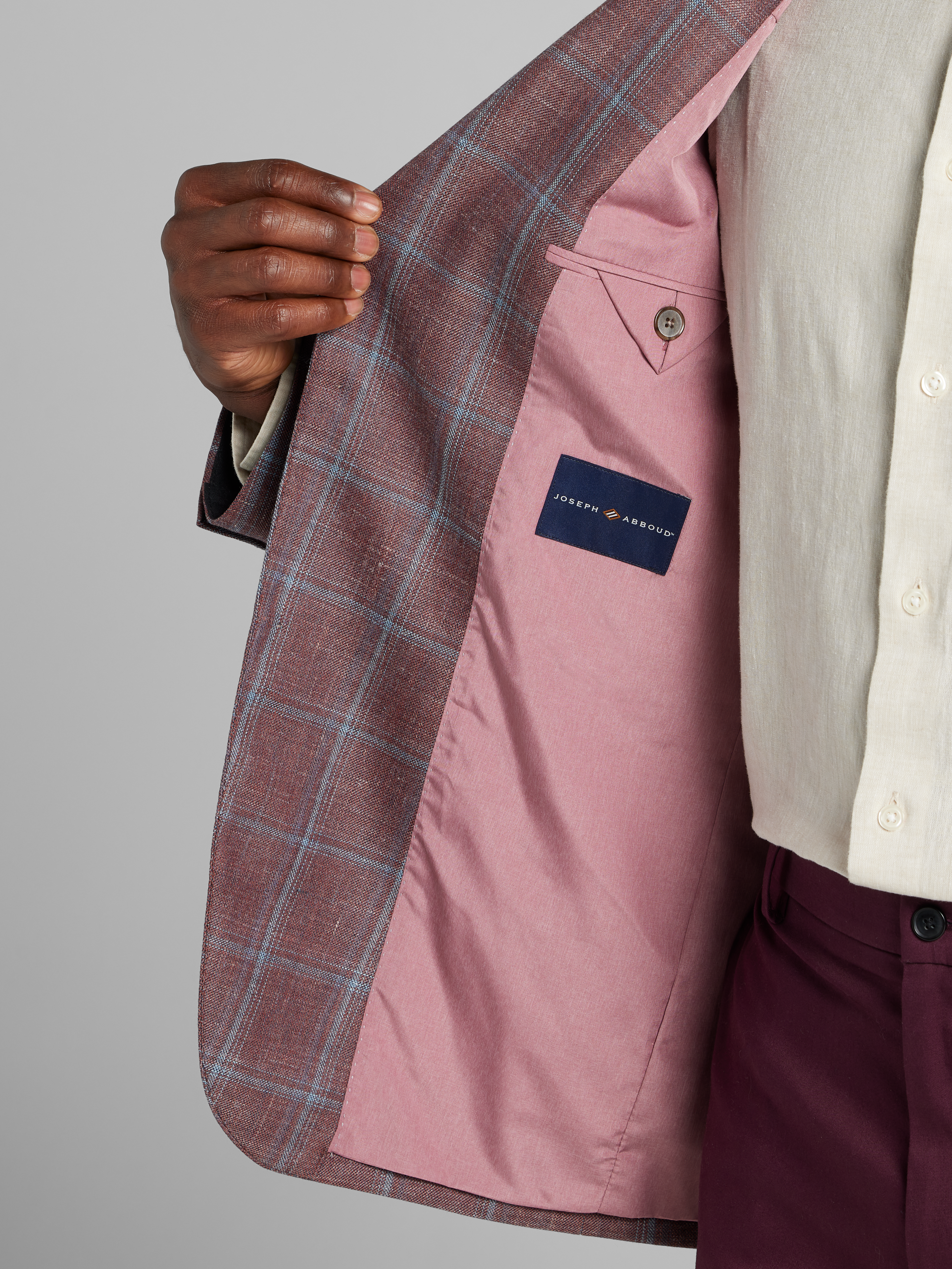 Classic Fit Wool Blend Windowpane Sport Coat