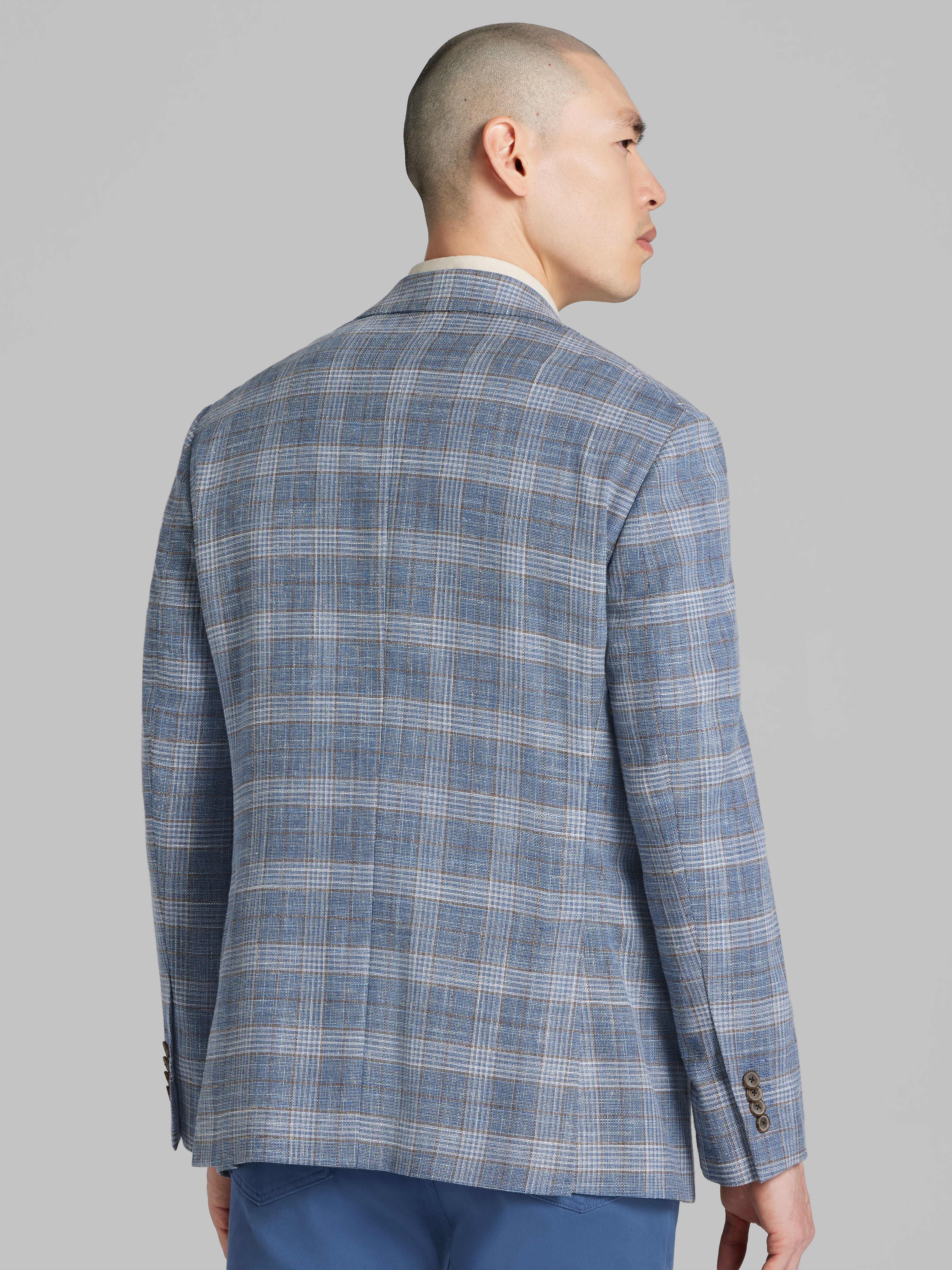 Modern Fit Wool Blend Plaid Sport Coat