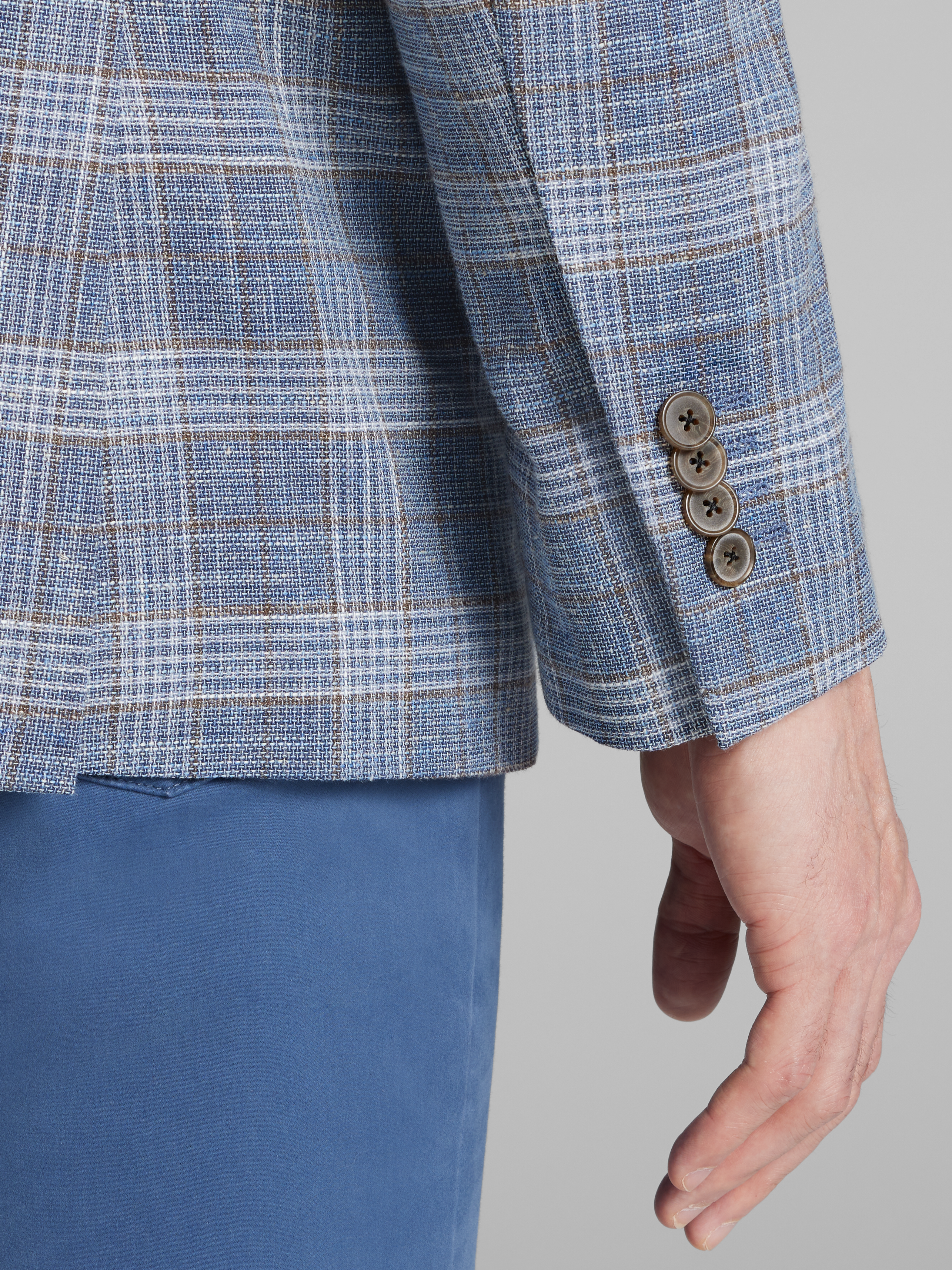 Modern Fit Wool Blend Plaid Sport Coat