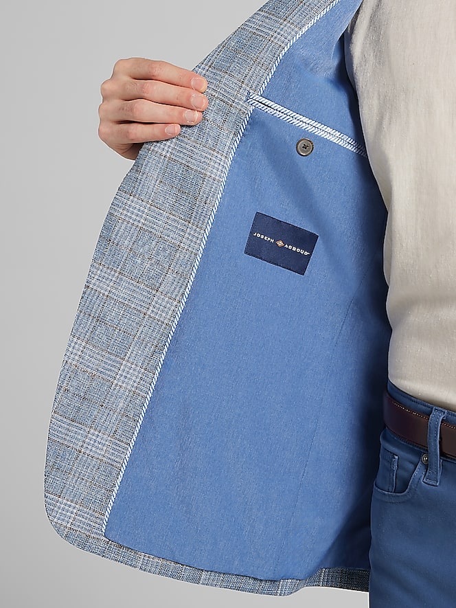 Joseph Abboud Modern Fit Wool Blend Plaid Sport Coat