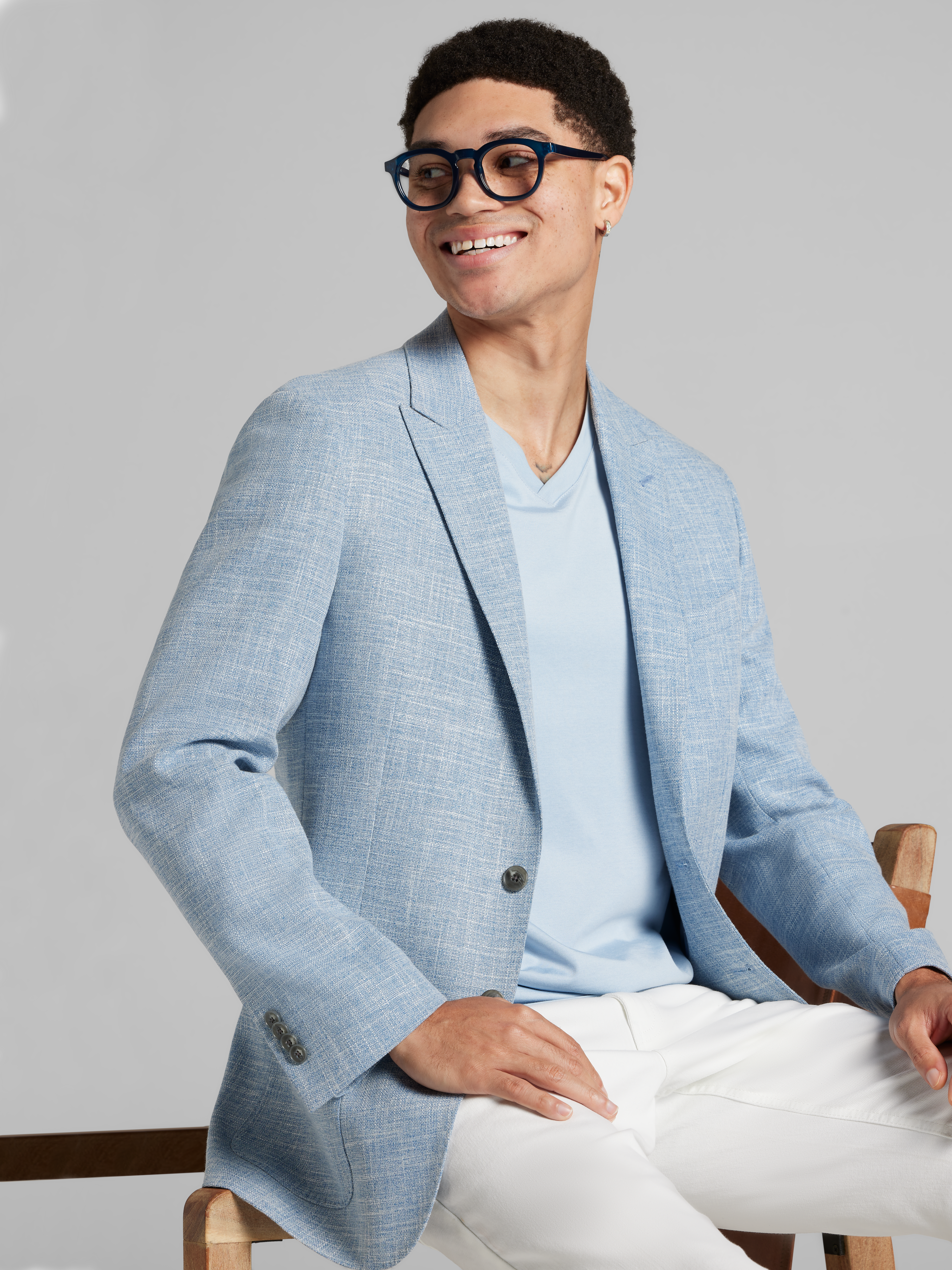 Slim Fit Textured Sport Coat