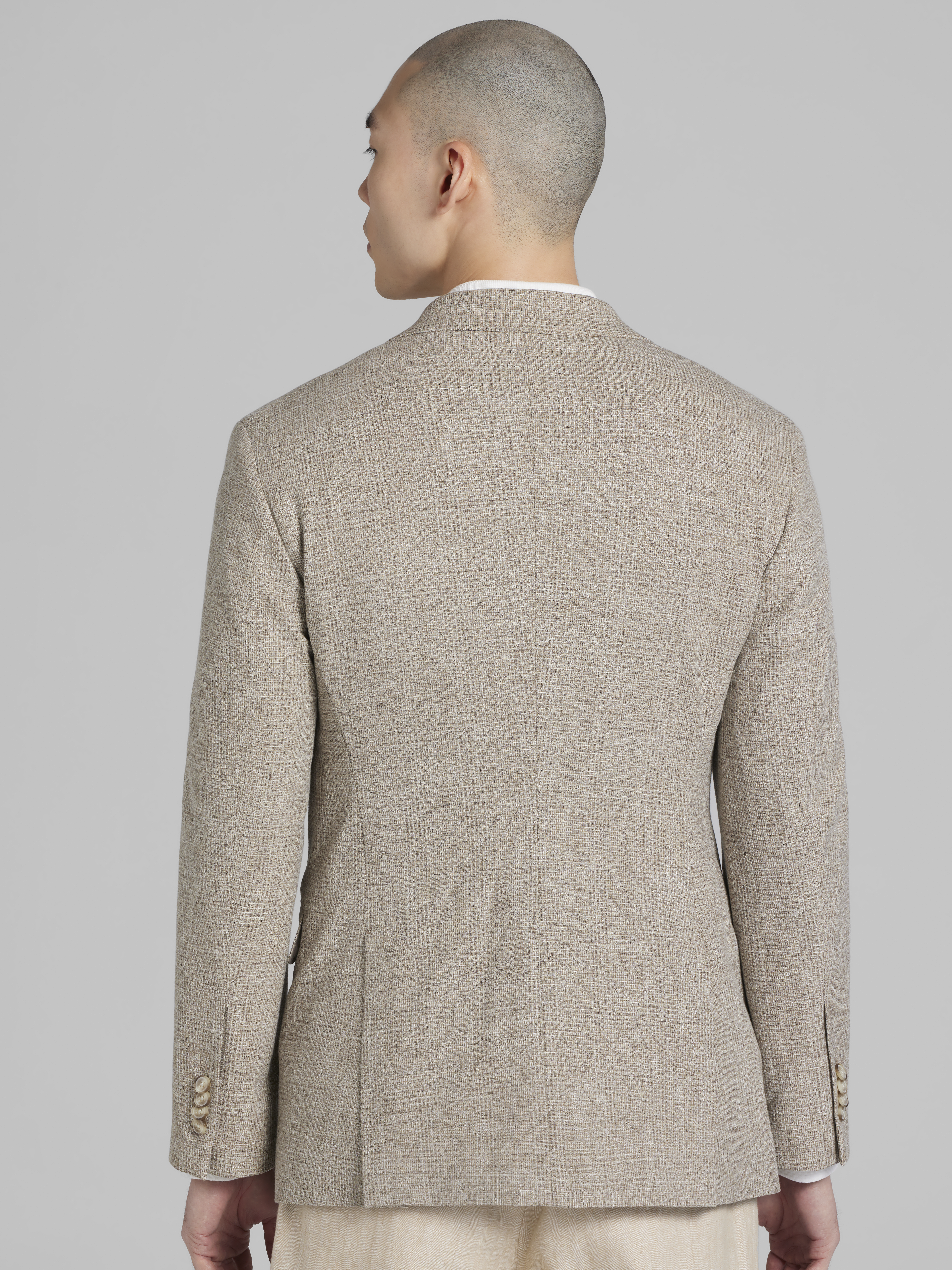 Modern Fit Plaid Sport Coat