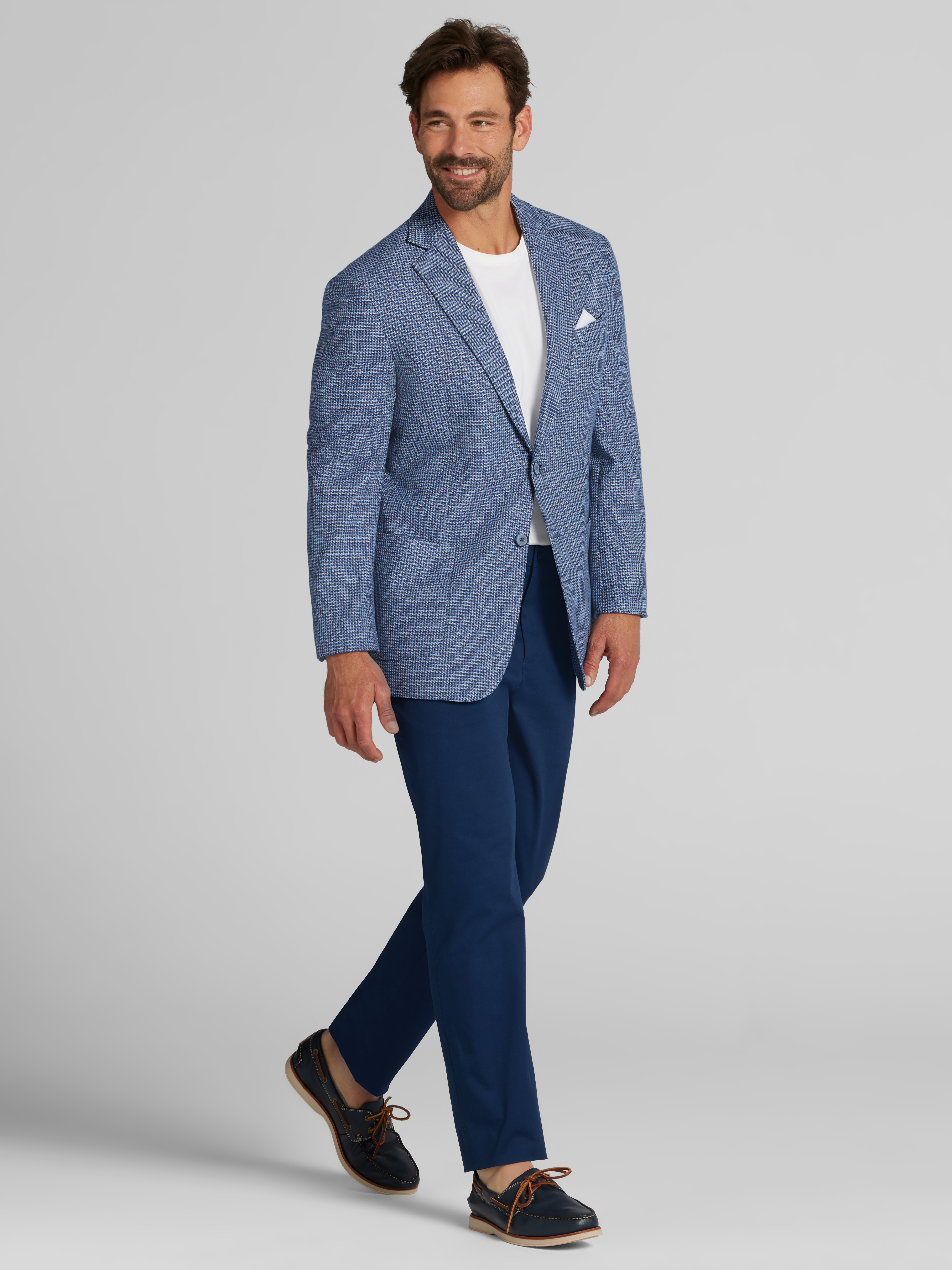 Modern Fit Houndstooth Sport Coat