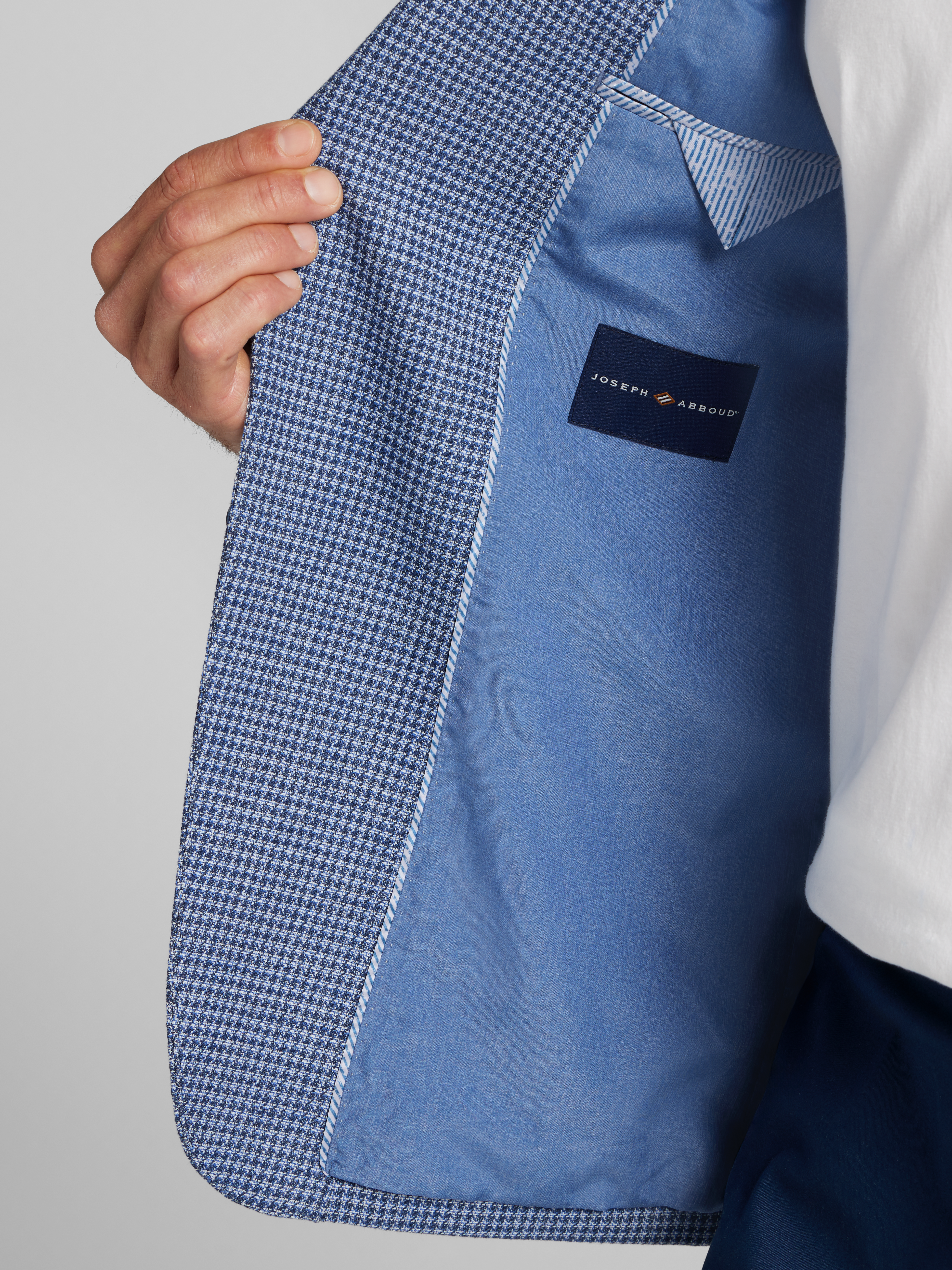 Modern Fit Houndstooth Sport Coat