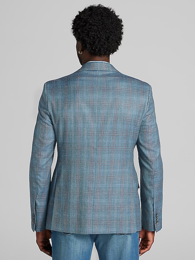 Joseph Abboud Classic Fit Windowpane Plaid Sport Coat