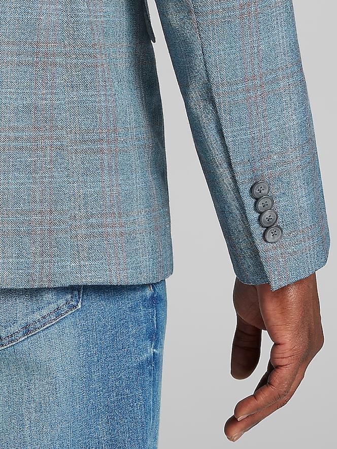 Joseph Abboud Classic Fit Windowpane Plaid Sport Coat