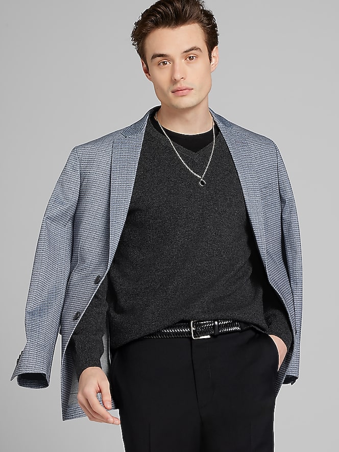 Awearness Kenneth Cole Slim Fit Check Sport Coat