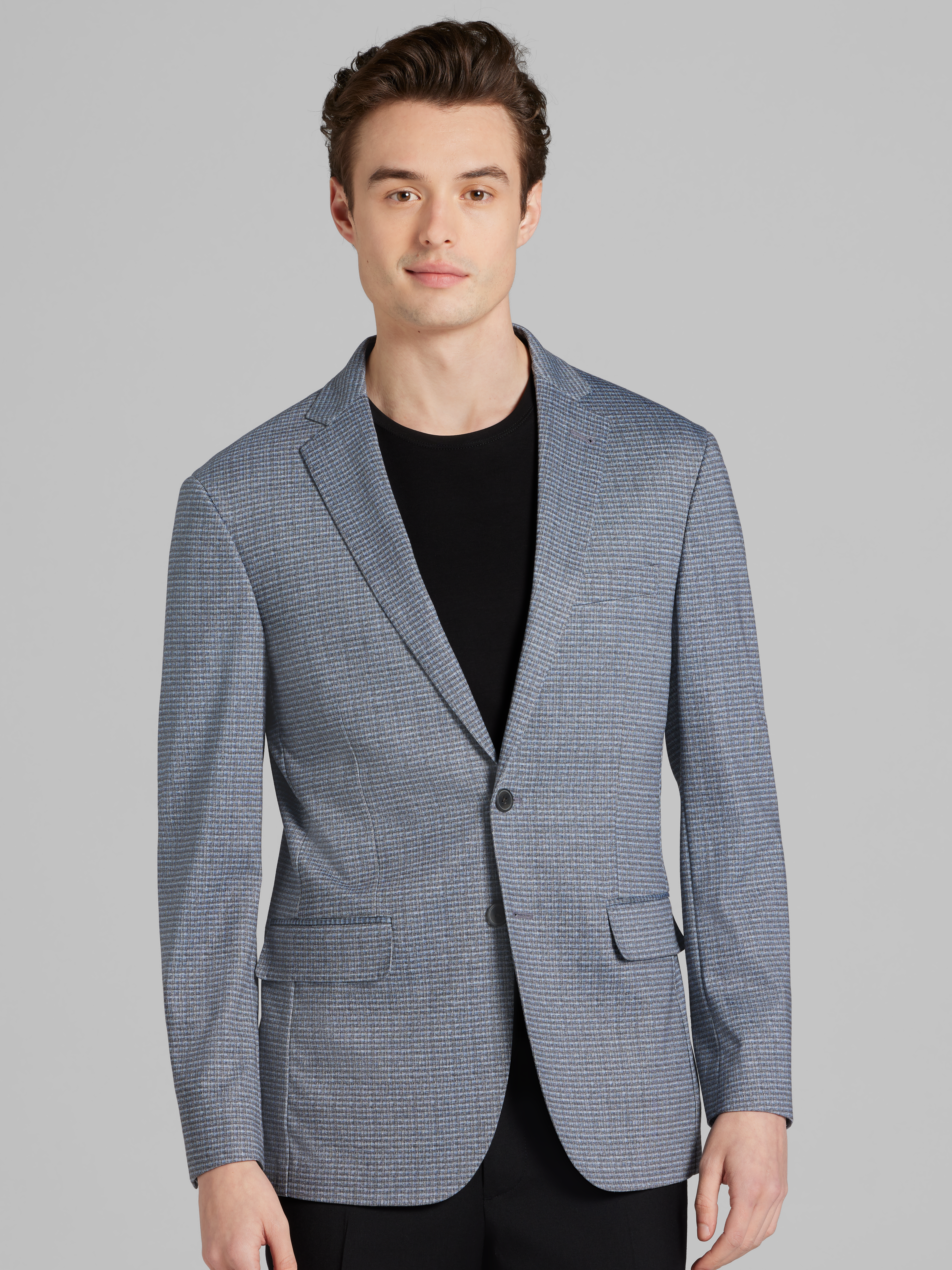 Slim Fit Check Sport Coat