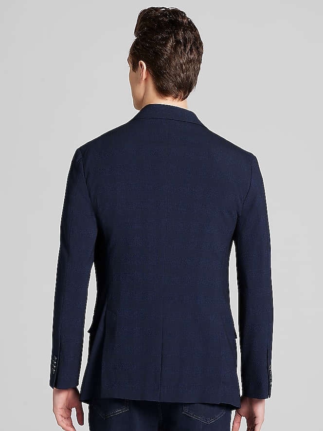 Awearness Kenneth Cole Modern Fit Plaid Seersucker Sport Coat