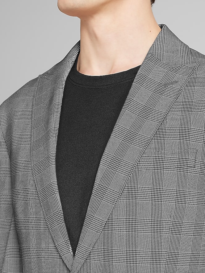 Awearness Kenneth Cole Modern Fit Plaid Seersucker Sport Coat