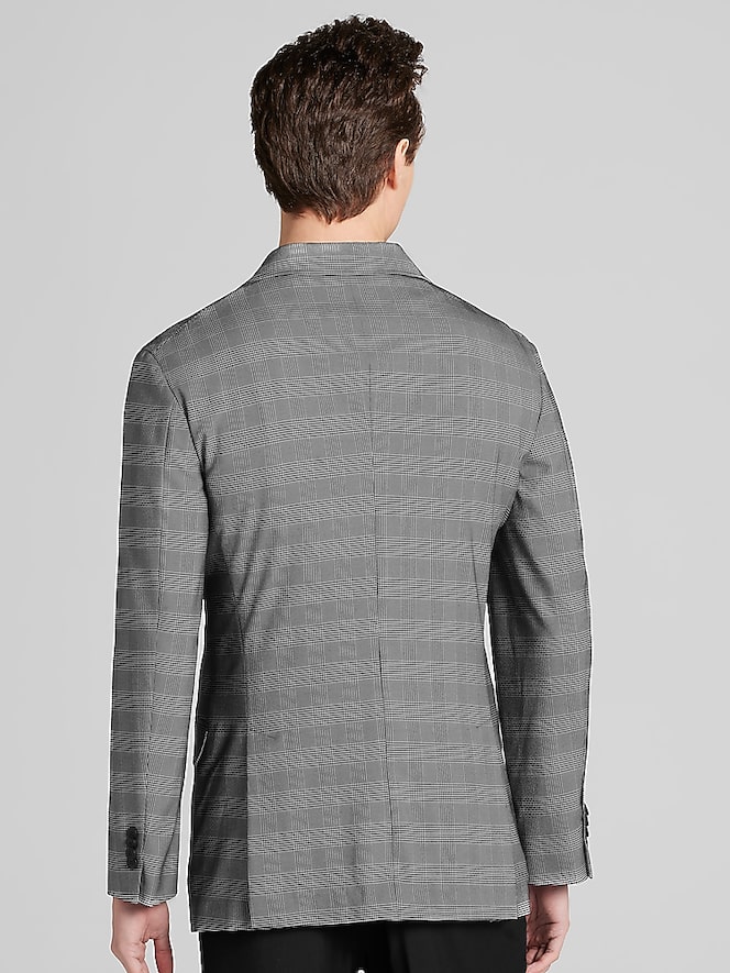 Awearness Kenneth Cole Modern Fit Plaid Seersucker Sport Coat