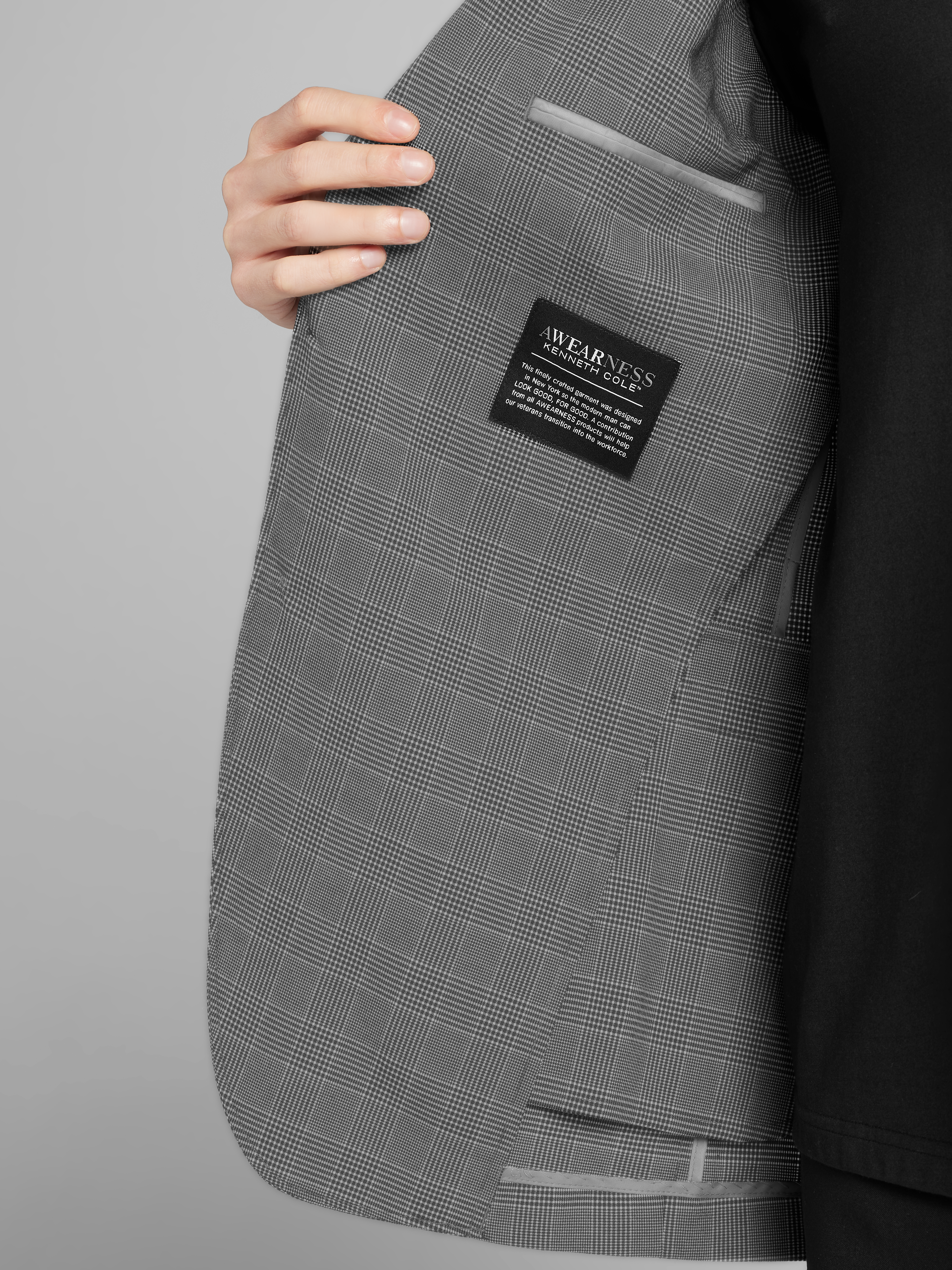 Modern Fit Plaid Seersucker Sport Coat