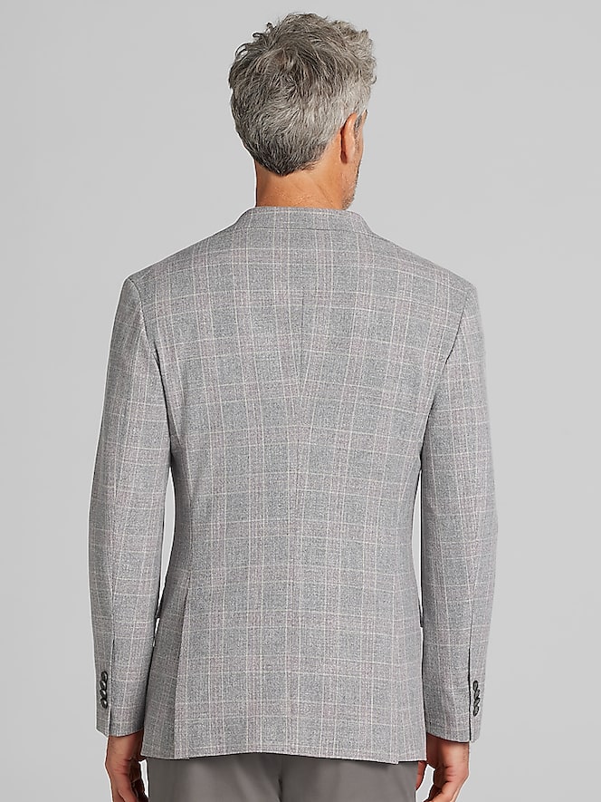 Awearness Kenneth Cole Modern Fit Plaid Sport Coat