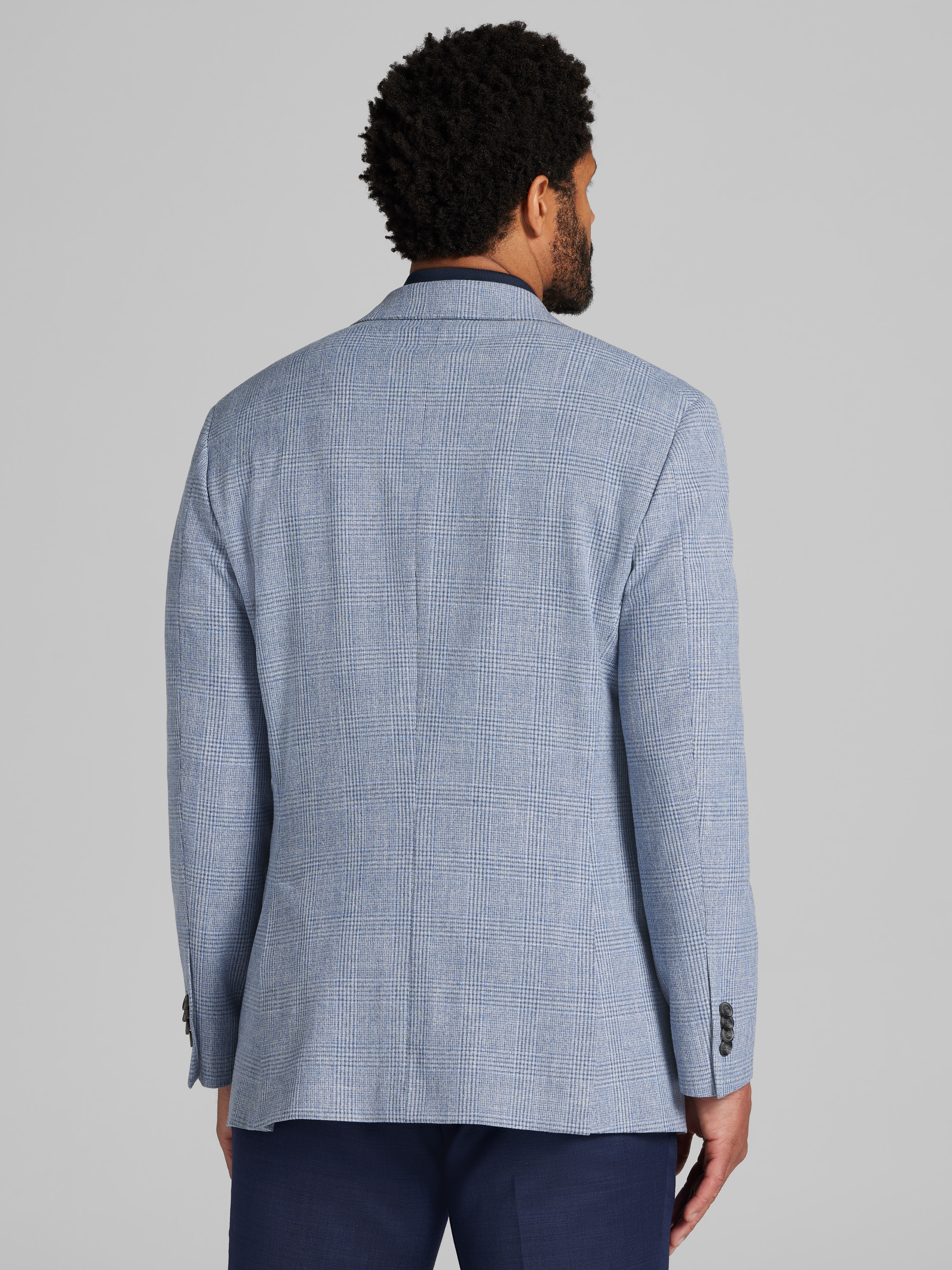 Modern Fit Plaid Sport Coat