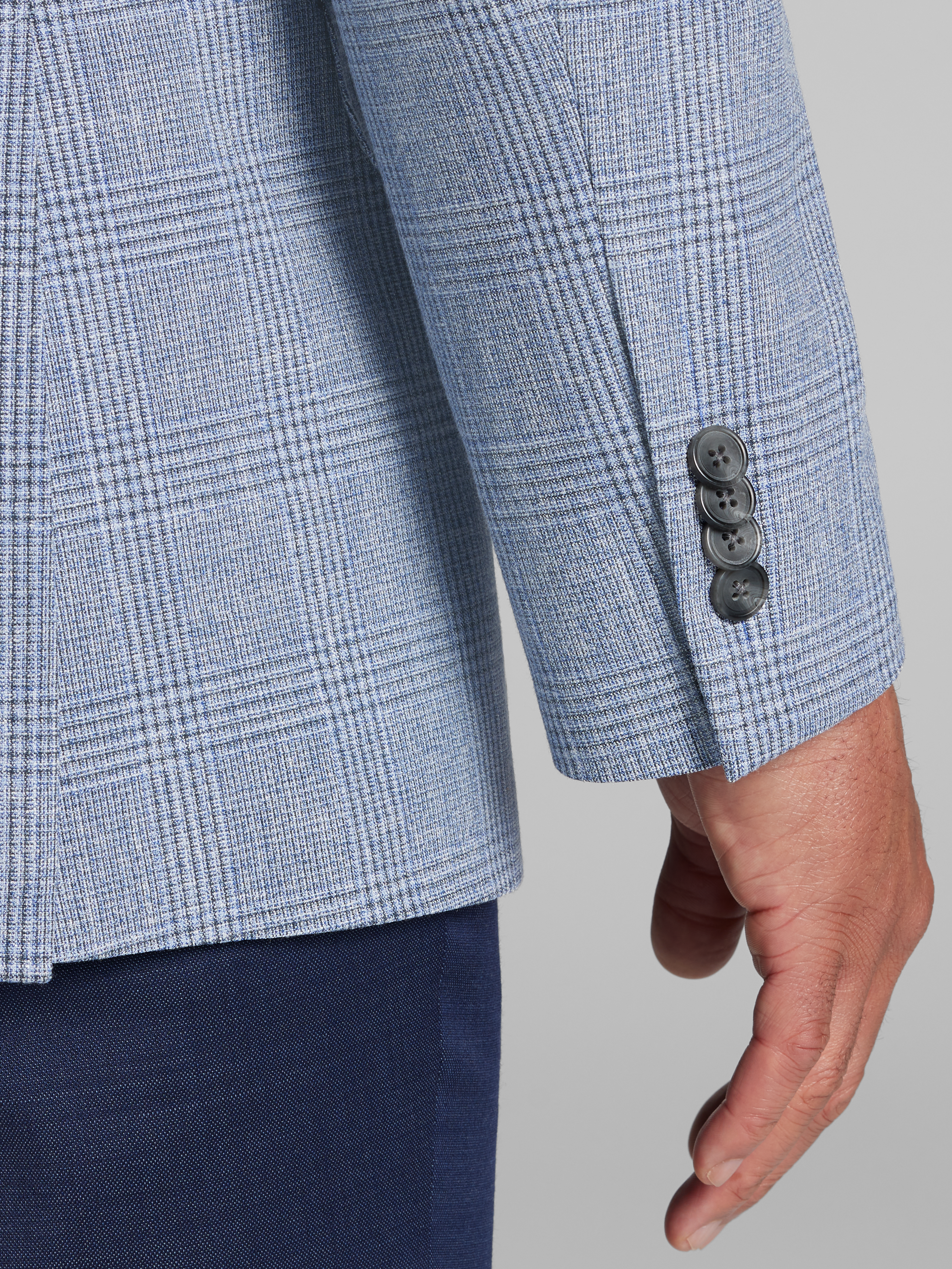 Modern Fit Plaid Sport Coat