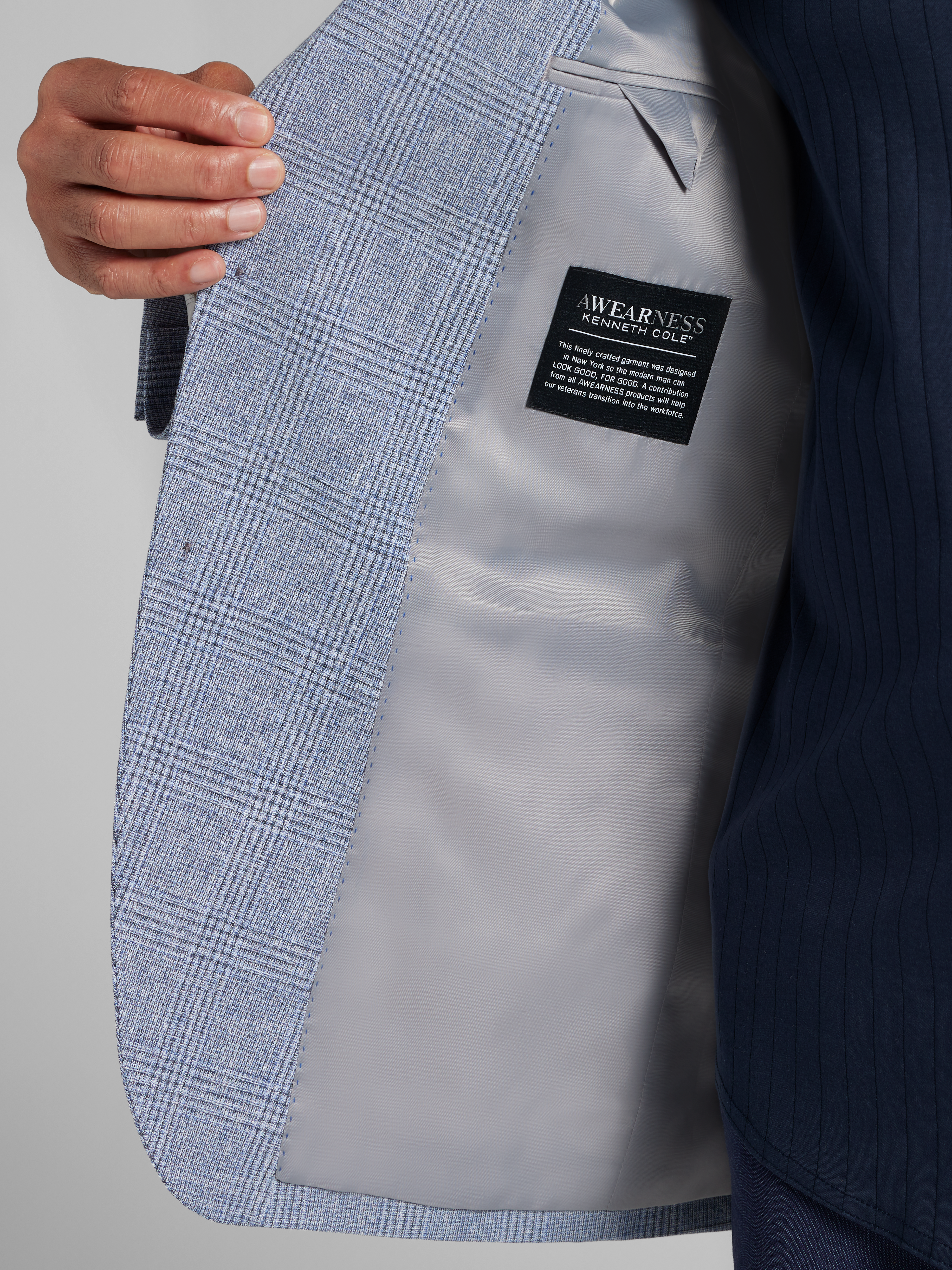 Modern Fit Plaid Sport Coat