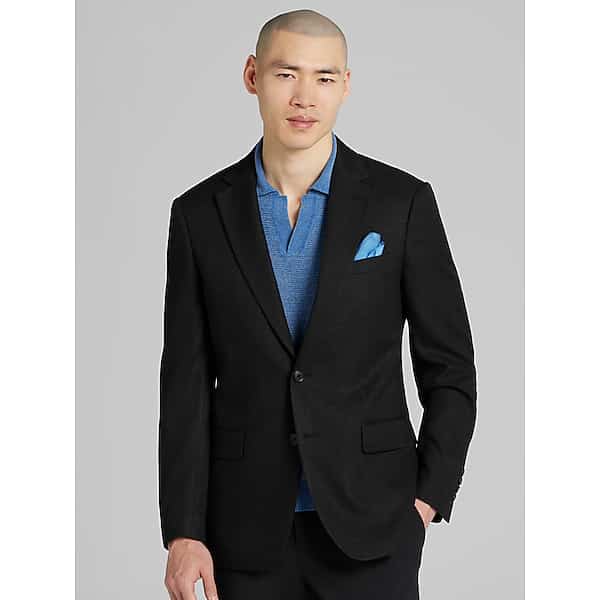 Wilke-Rodriguez Men's Modern Fit Sport Coat Black - Size: 48 Short TMW17FN48102
