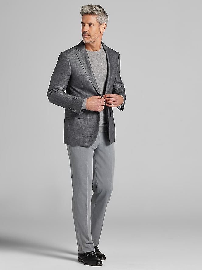 Wilke-Rodriguez Modern Fit Sport Coat, Grey - Image 5 of 8