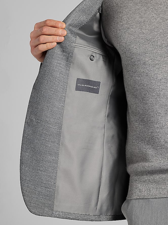 Wilke-Rodriguez Modern Fit Sport Coat, Grey - Image 6 of 8