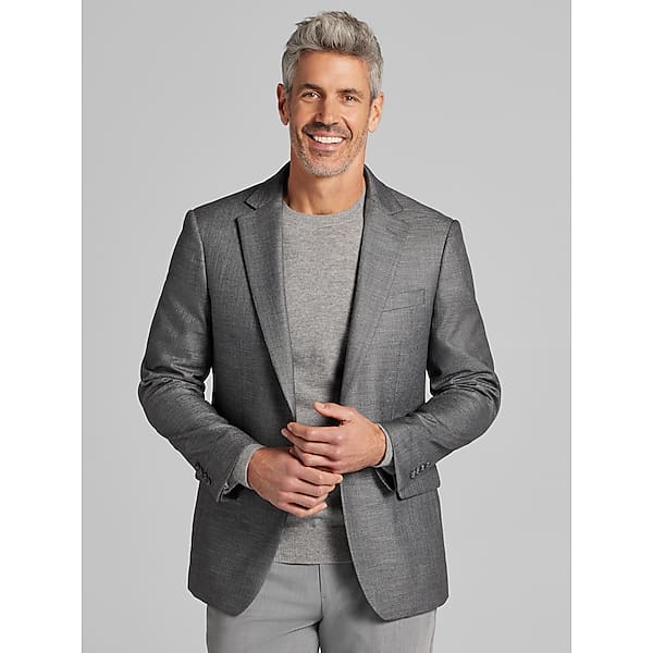 Wilke-Rodriguez Men's Modern Fit Sport Coat Grey - Size: 48 Regular TMW17FN48204