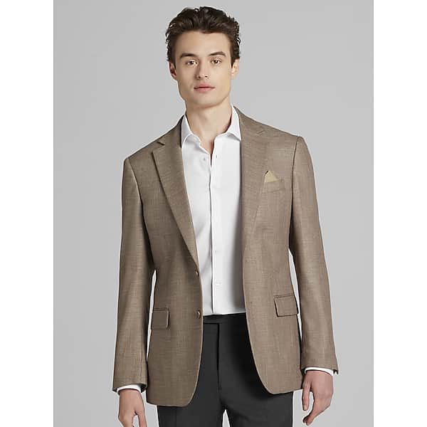 Wilke-Rodriguez Men's Modern Fit Sport Coat Tan - Size: 52 Regular TMW17FN52205