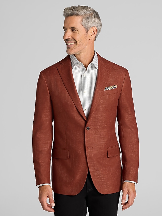 Wilke-Rodriguez Modern Fit Sport Coat Rust